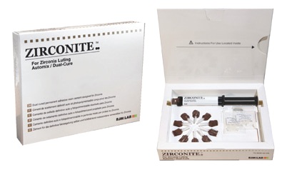 BJM Lab Zirconite - самоадгезивнй цемент двойного отверждения для фиксации конструкций из циркона (5 г)