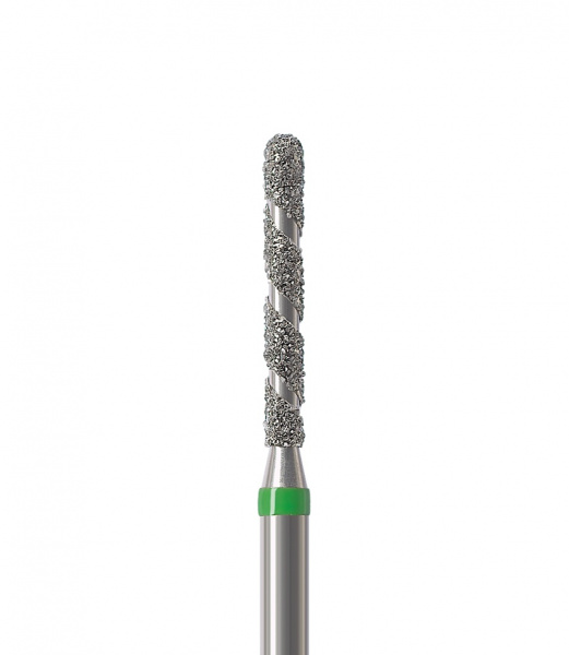 NTI Turbo 882-012TC-FG - алмазный бор для ТН, цилиндр, круглый конец
