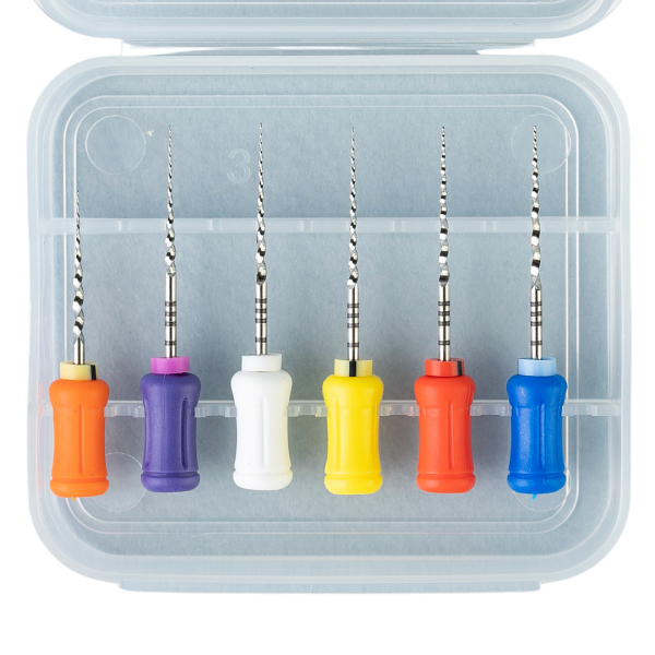SOCO Super Files For Hand Use 25 мм F1 - ручные NiTi файлы (6 шт.)