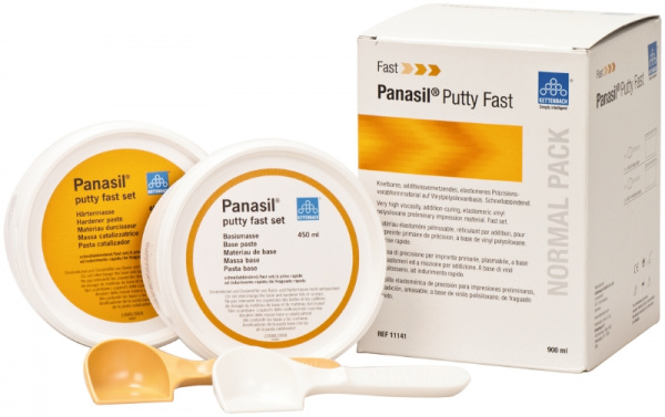 Kettenbach Panasil putty fast - слепочная масса, базовый слой (2 * 450 мл)