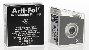 Bausch Артикуляционная фольга Arti-Fol 8 мкм, черная, односторонняя, 22 мм * 20 м
