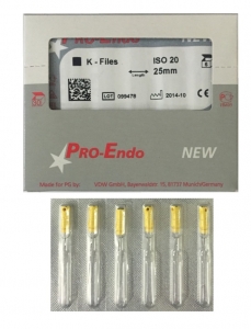 VDW Pro-Endo K-Files 21 мм № 25 (6 шт.)