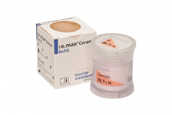Ivoclar IPS e.max Ceram Bleach BL Dentin BL1 - безметалловая керамика, ультрасветлый дентин (20 г)