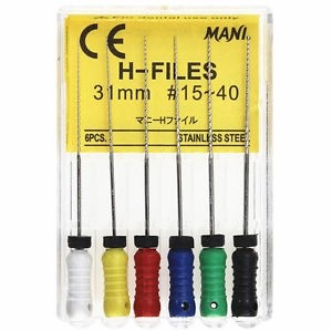 Mani H-Files 31 мм № 15 (6 шт.)