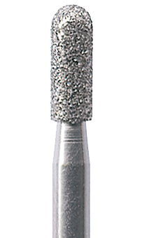 NTI 881-025M-HP - алмазный бор для ПН, цилиндр, круглый конец