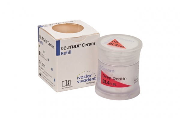 Ivoclar IPS e.max Ceram Bleach BL Deep Dentin A–D BL1 - безметалловая керамика, ультрасветлый дип-дентин (20 г)