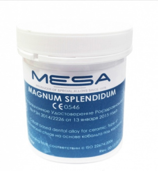 Mesa Magnum Splendidum - Co-Cr сплав для металлокерамики, Co (60%), Cr (28%), без бериллия (1 кг)